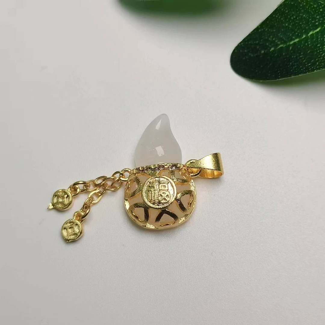 羊脂白葫芦吊坠赠链【多样性发其一】