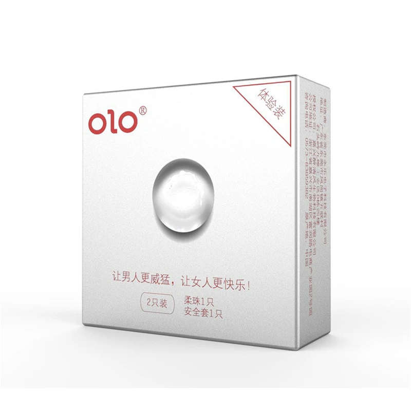OLO柔珠增长超薄情趣延时持久水润湿滑安全天然橡胶乳胶男用避孕套