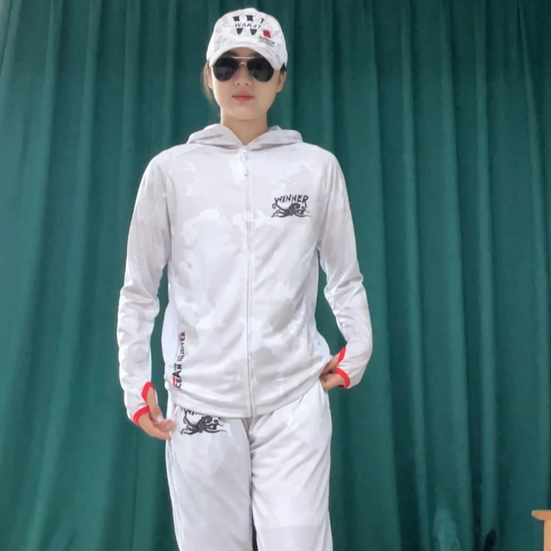 【海洋灵魂】夏季男款钓鱼防晒服户外透气速干排汗冰感连帽垂钓服
