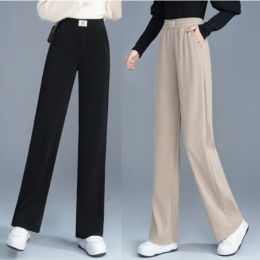 【百搭神裤】显瘦垂感直筒裤时尚宽松洋气阔腿裤春瘦版阔腿裤外穿薄