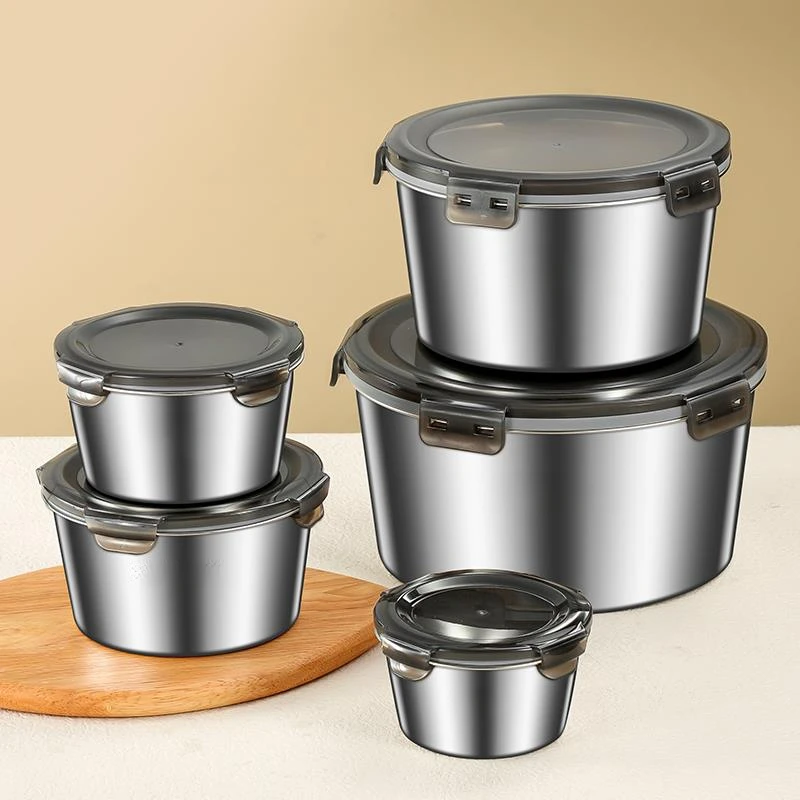 不锈钢碗饭盒不锈钢厨房猪油盆瓶罐家用罐泡面碗油缸荤油密封饭碗