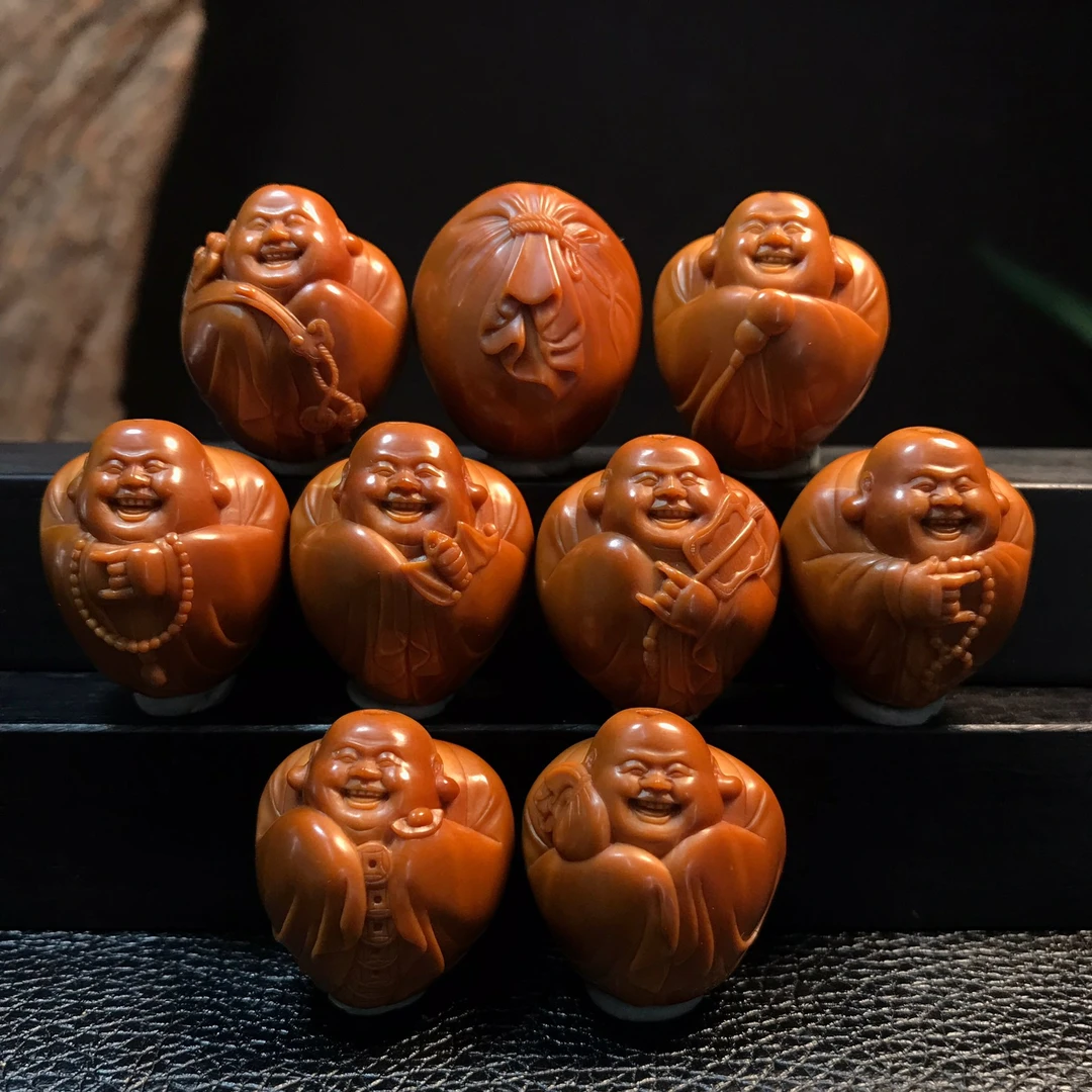 【竹子核雕】【弥勒纳福】2.1*2.4南工苏工舟山核雕JY407049