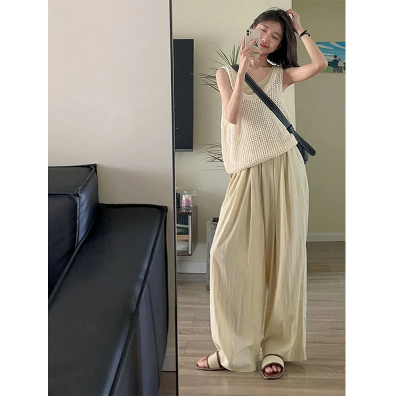 盐系轻熟风休闲套装女夏装搭配一整套时尚炸街职业韩剧穿搭三件套