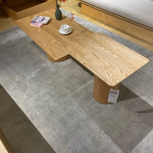 6H01实木茶几组合高矮茶几大小茶几原木墩