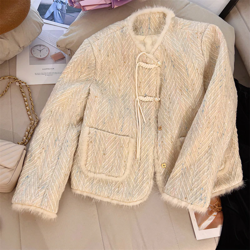 【女神新中式】流苏扣外套重工时尚气质韩版秋冬无限回购的宝藏单品