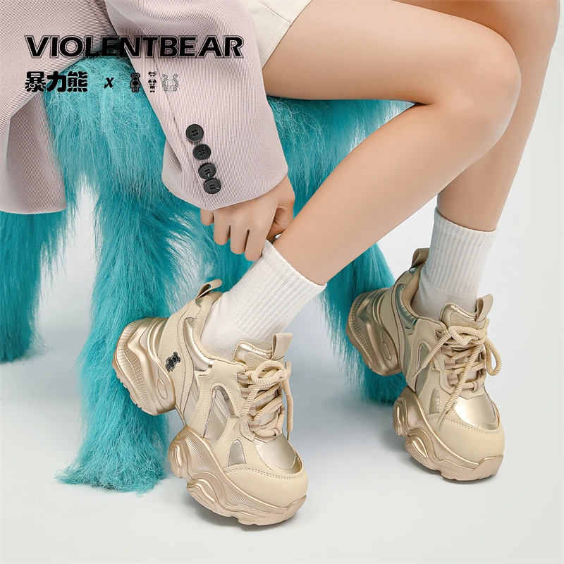 Violentbear/暴力熊潮流冬季鞋时尚百搭厚底老爹鞋5008-1