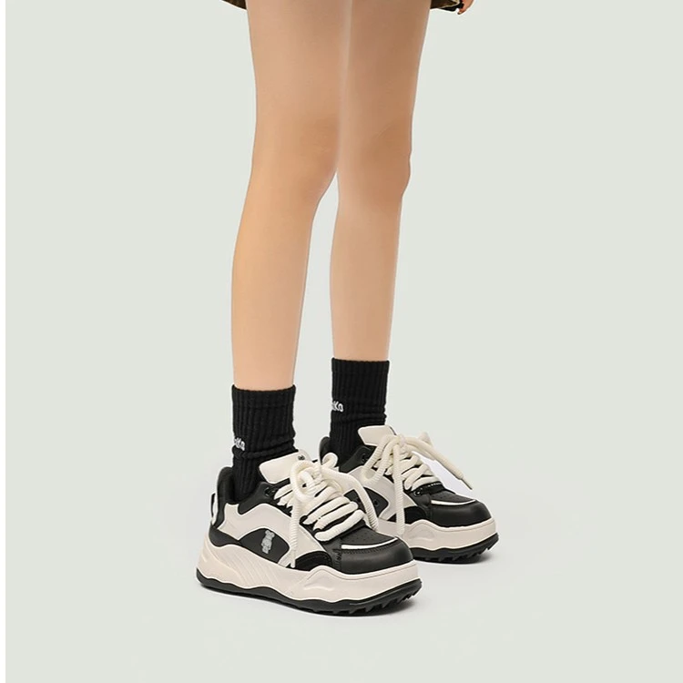 【Joey专属】情侣款新品设计师款时尚百搭板鞋女舒适厚底潮鞋 356-8
