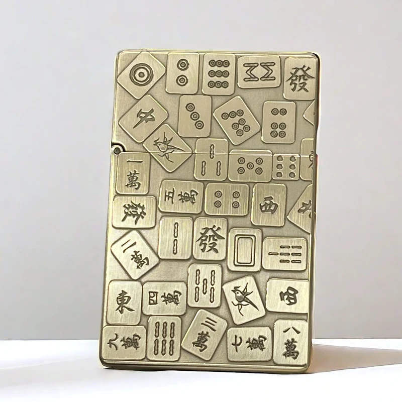 复古黄铜煤油打火机超薄便携创意个性老式怀旧经典收藏高档时尚潮