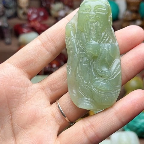 白玉菩提吊坠7。。