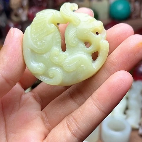 白玉菩提吊坠12。。