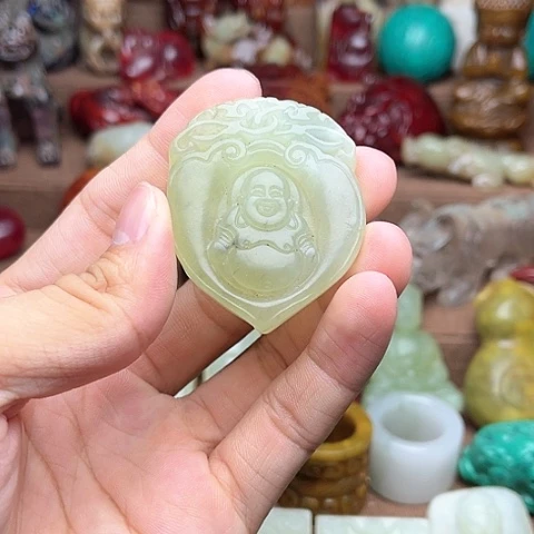 白玉菩提吊坠62。。