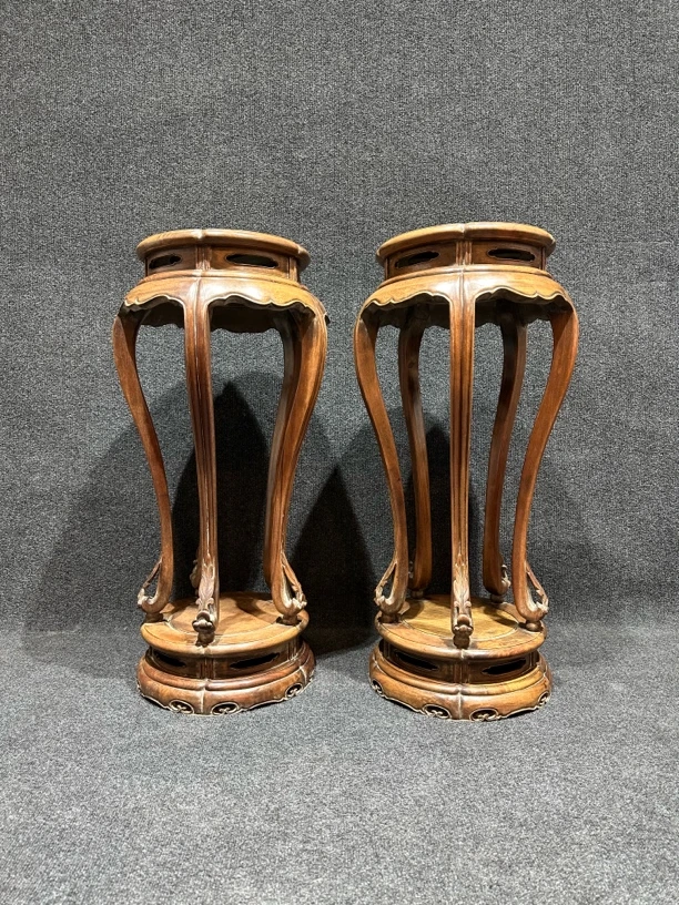 鲁班木器直播间精品花架