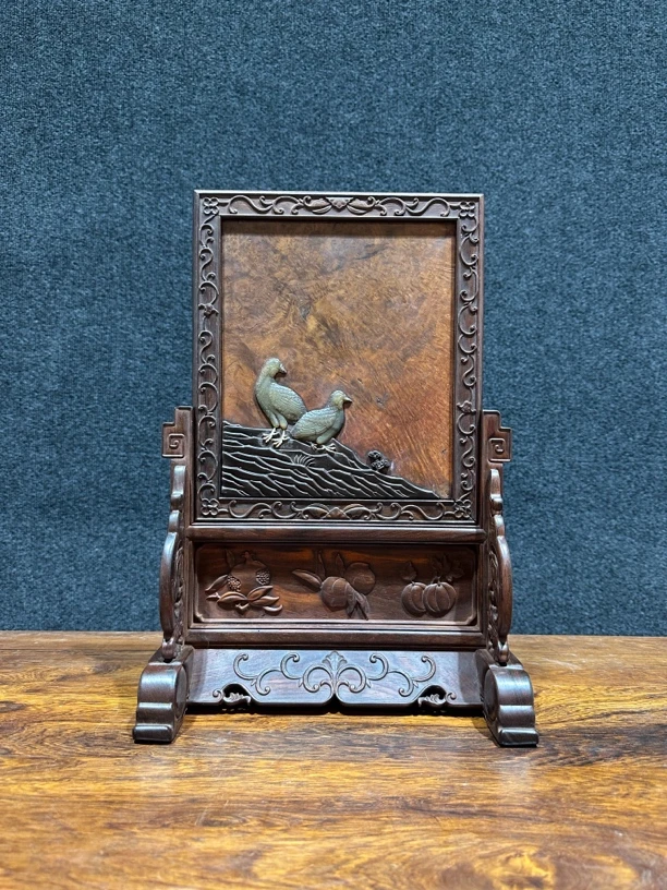 鲁班木器文房雅玩插屏