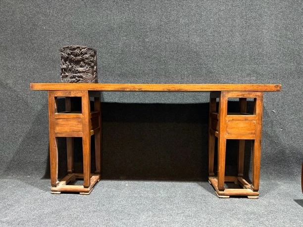 鲁班木器直播间精品一块玉架几案