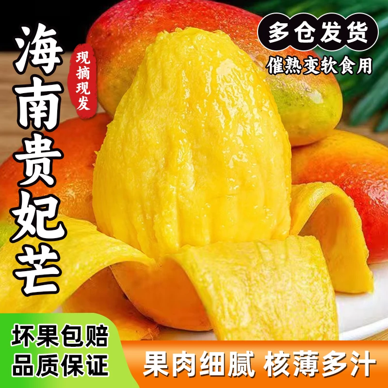 【臣良】海南贵妃芒5/9斤装新鲜芒果 催熟后食用 坏果包赔
