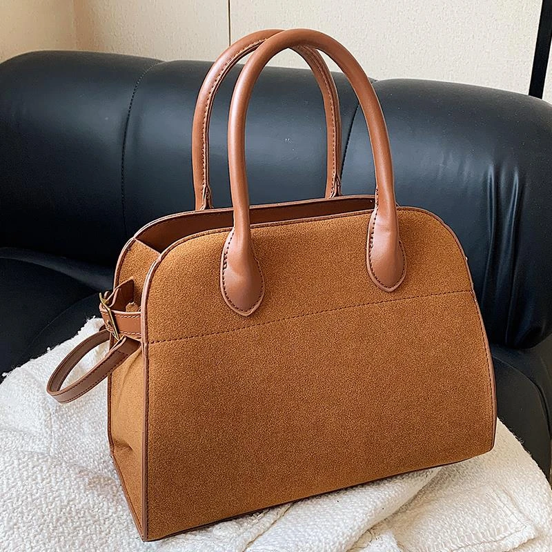 磨砂质感手提包包女2023新款秋冬时尚单肩包美拉德复古百搭斜挎包