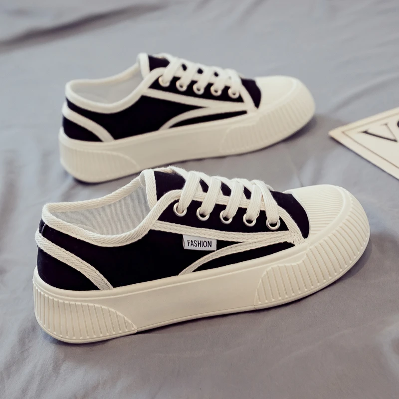 2024夏季新款帆布鞋女百搭平底小白鞋夏款透气学生布鞋爆款女鞋