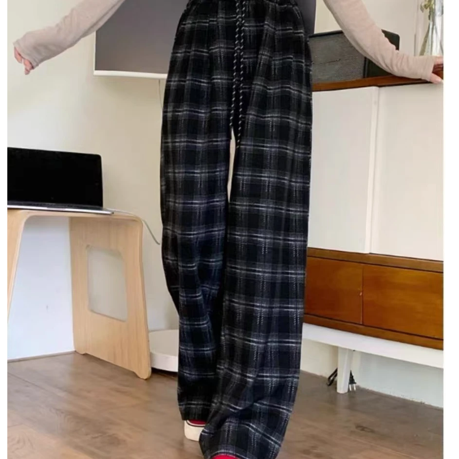 8696时尚百搭新款加绒休闲裤（裤长100厘米左右）