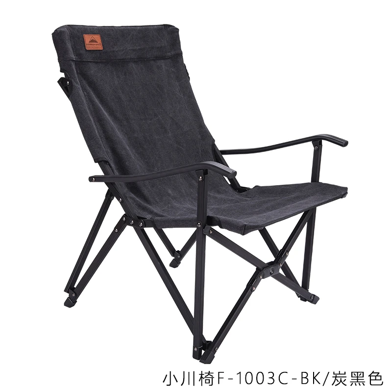 CAMPINGMOON户外折叠椅焚火烧烤铝合金 棉布钓鱼帆布久坐小川椅子