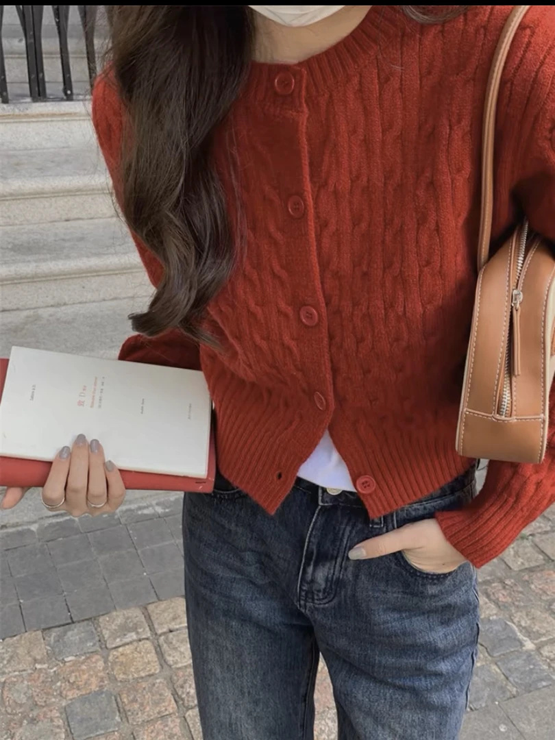 2024秋冬新款时尚百搭温柔气质针织毛衣外穿