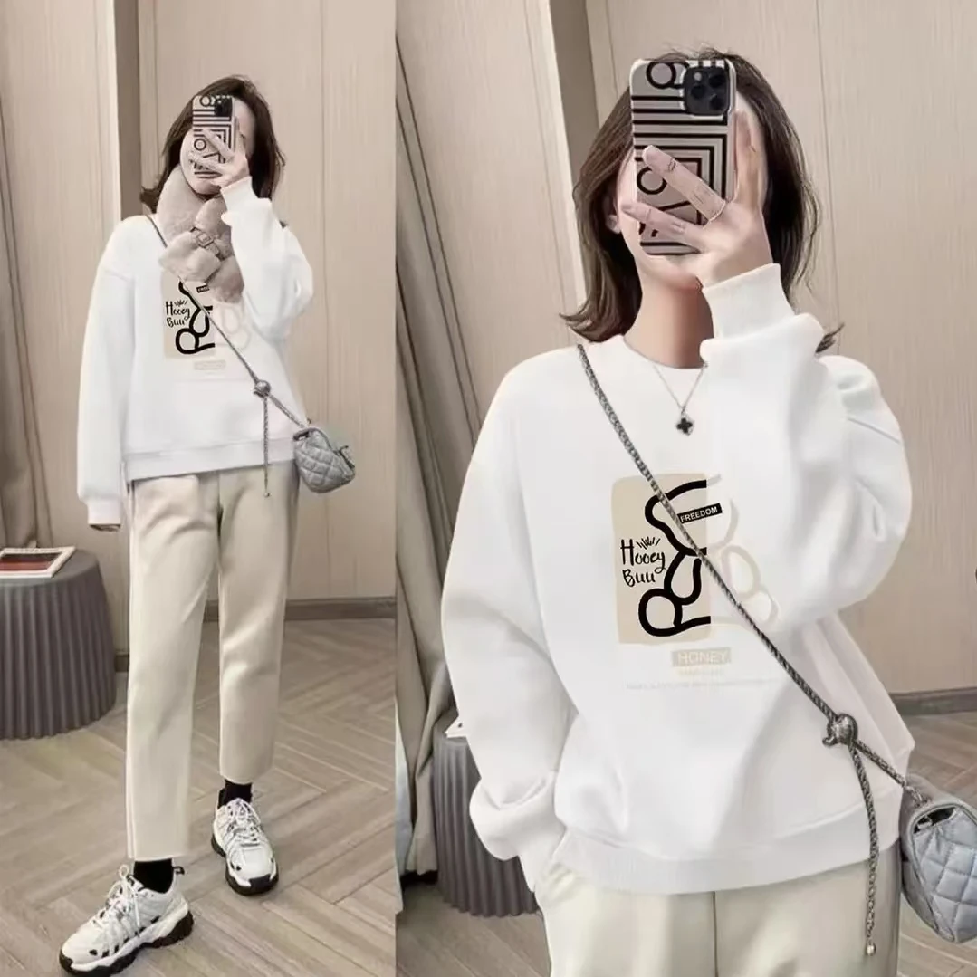 卫衣印花重磅卫衣潮流长袖卫衣秋季男女同款上衣时尚休闲