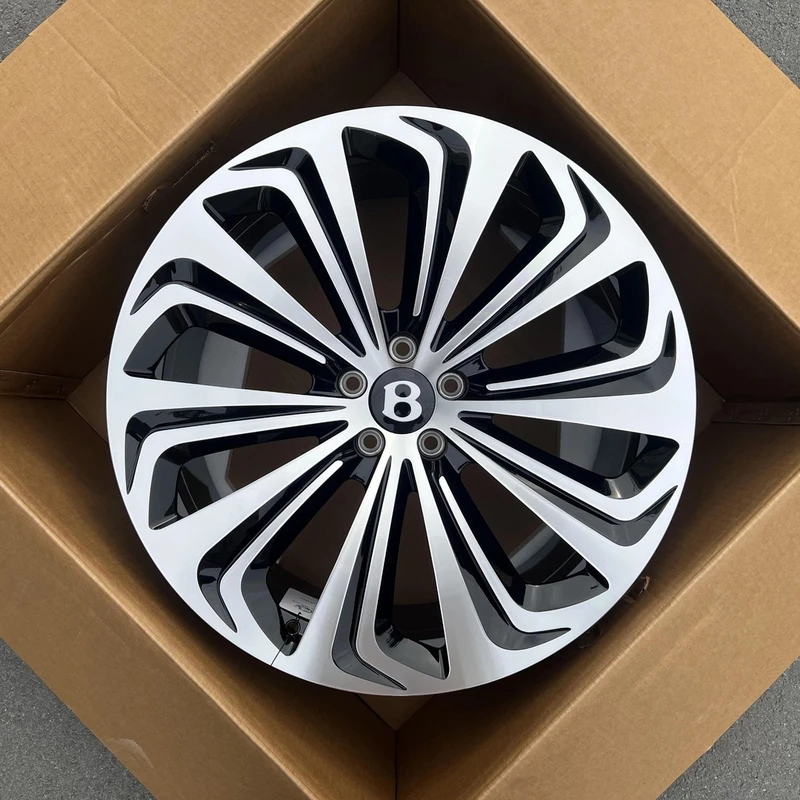 适配宾利欧陆飞驰添越20/21/22寸万吨锻造轮毂改装升级轻量化