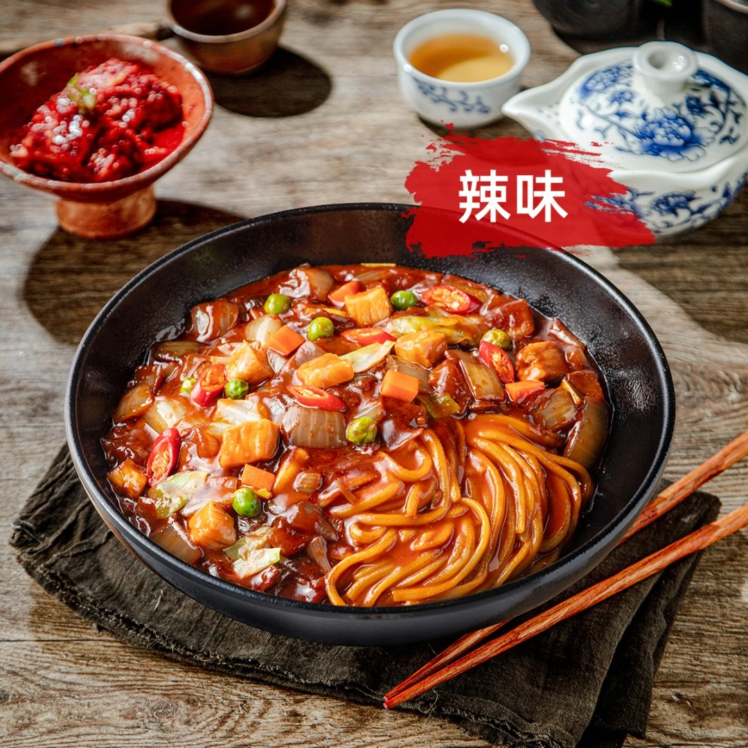 淘麦熊韩式炸酱面火辣炸酱面朝鲜族炸酱面延边美食辣面正宗方便一