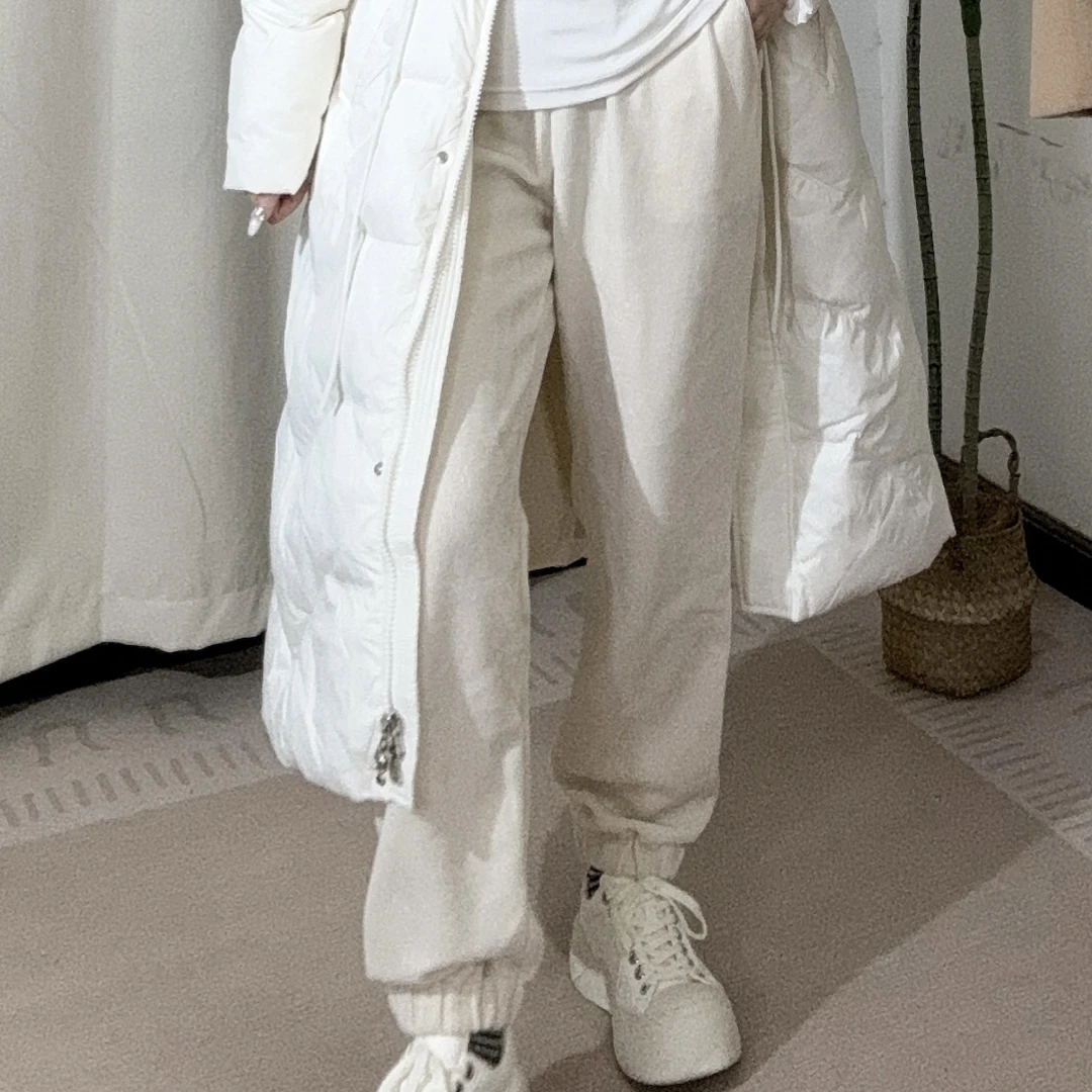 Z11女装2021冬季新款灯芯绒束脚休闲裤Z21DN921【JML】