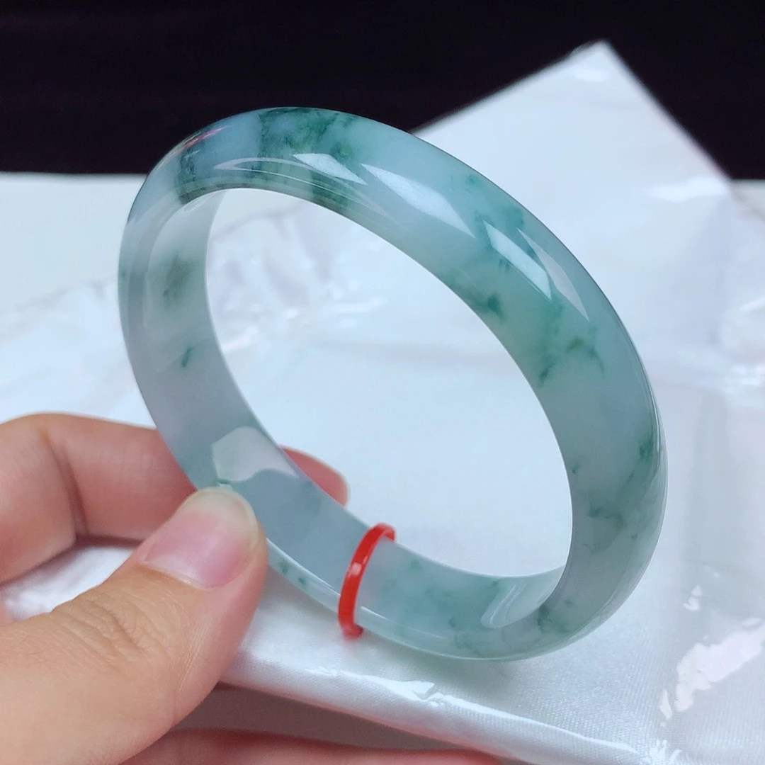 翡翠手镯未镶嵌天然翡翠57贵妃