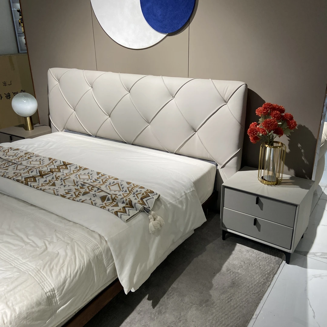 【毛毛】意式现代简约极简卧室实木网红床头柜（400*500*450）