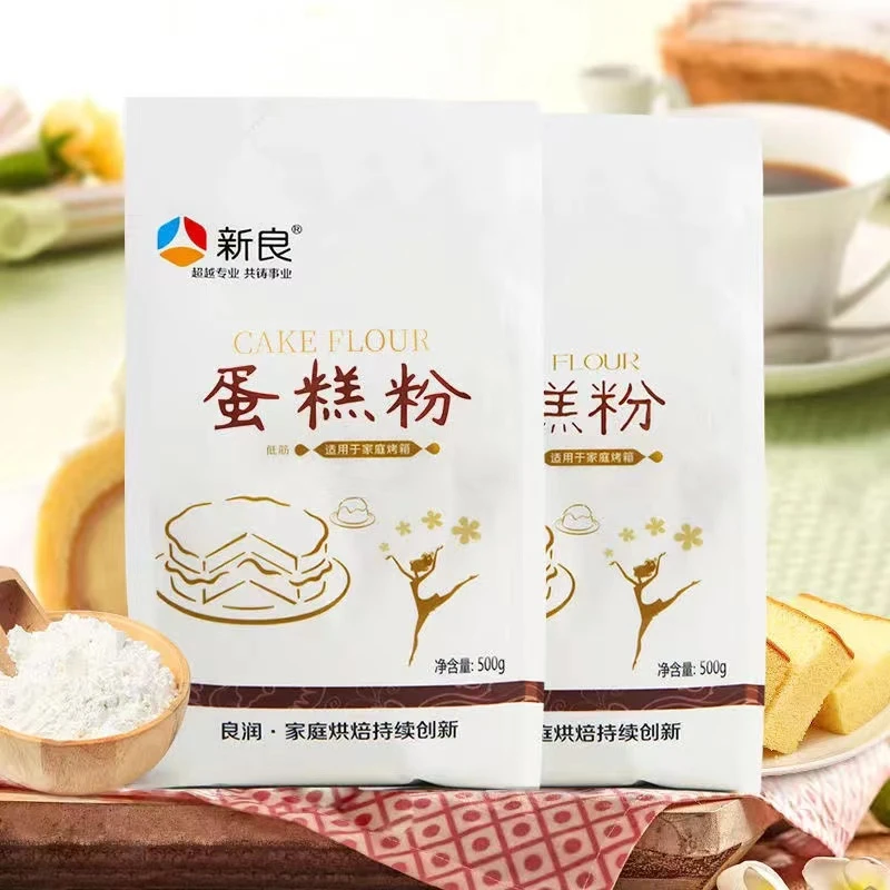 美食新良蛋糕粉500g低筋面粉低筋粉小麦粉低筋蛋糕粉饼干烘焙原料