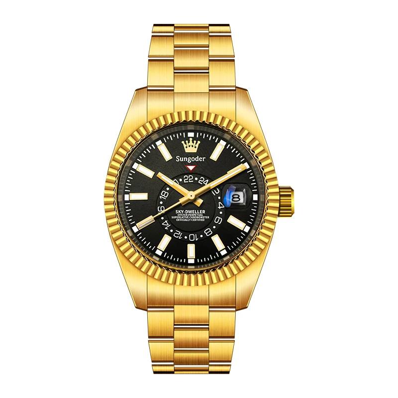 {中东版顶奢}纵航者系列男士机械腕表九a