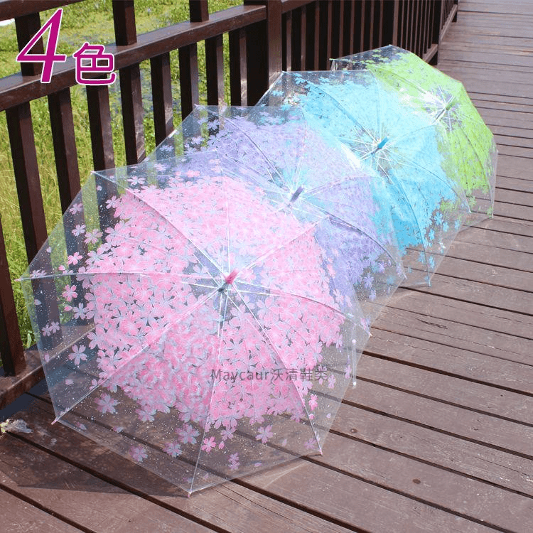 动物卡通全自动儿童雨伞男女童防晒透明安全公主折叠超轻小学生。