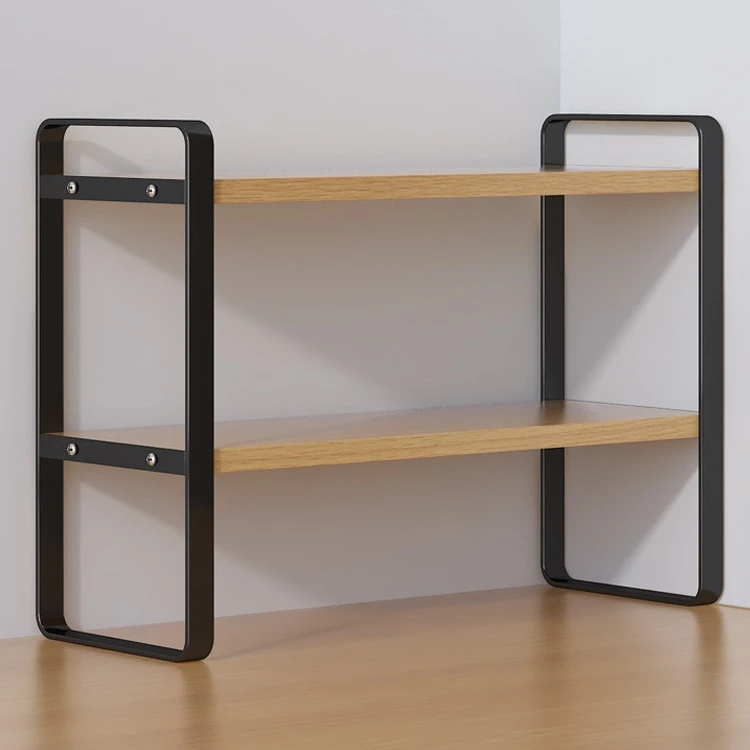 桌面置物架桌上书架铁艺书桌收纳架学生宿舍化妆品整理架办公摆放