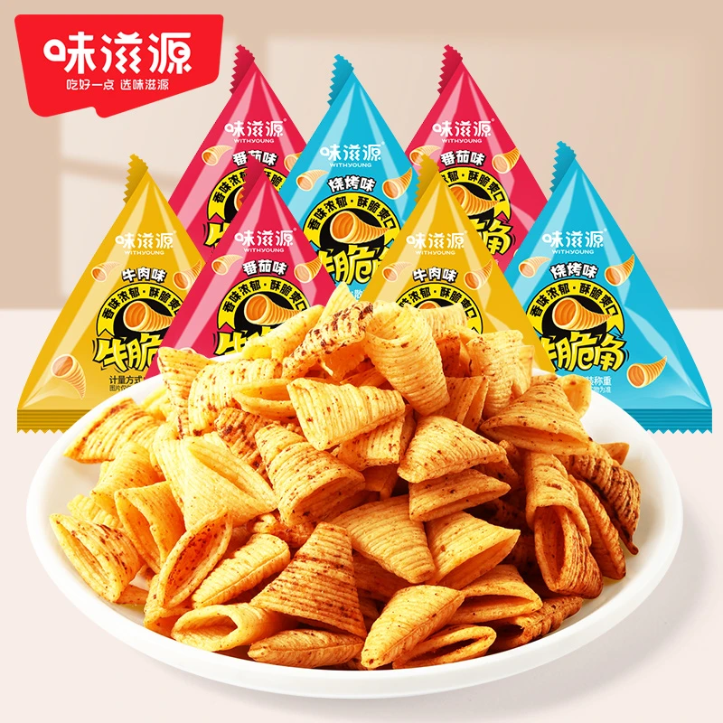 味滋源牛脆角30包混合口味脆爽称重酥脆轻巧松脆