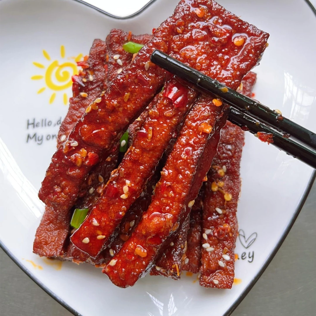 香辣兰花干100克*5包，美味香干手工