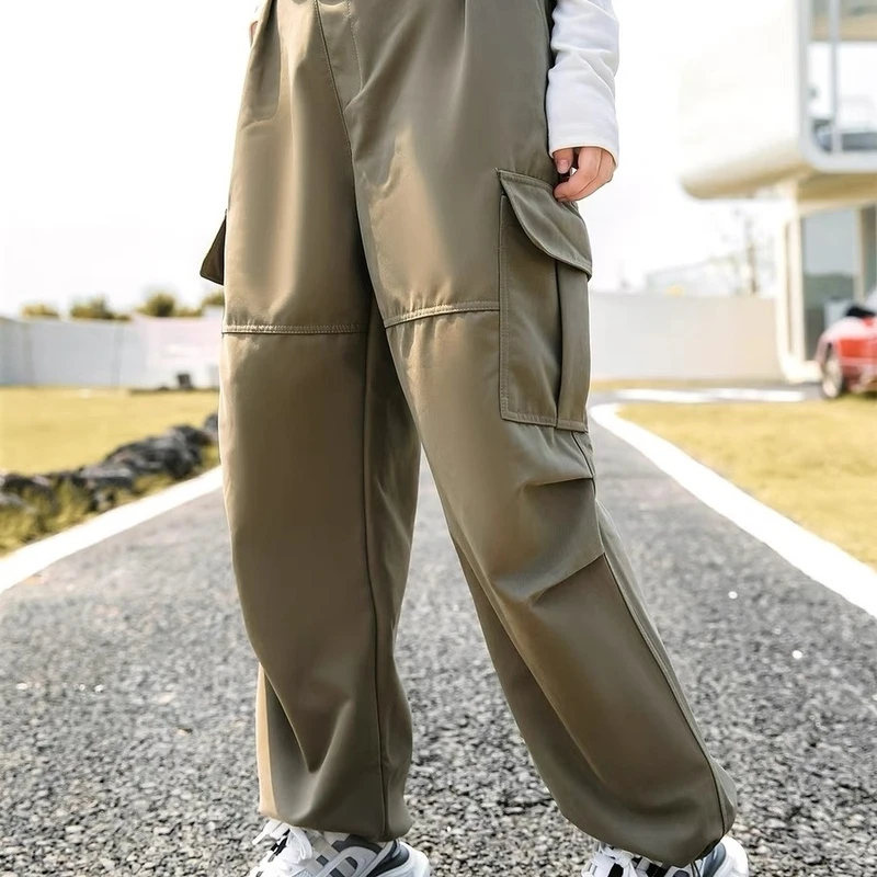 0826D工装风大口袋工装裤23571