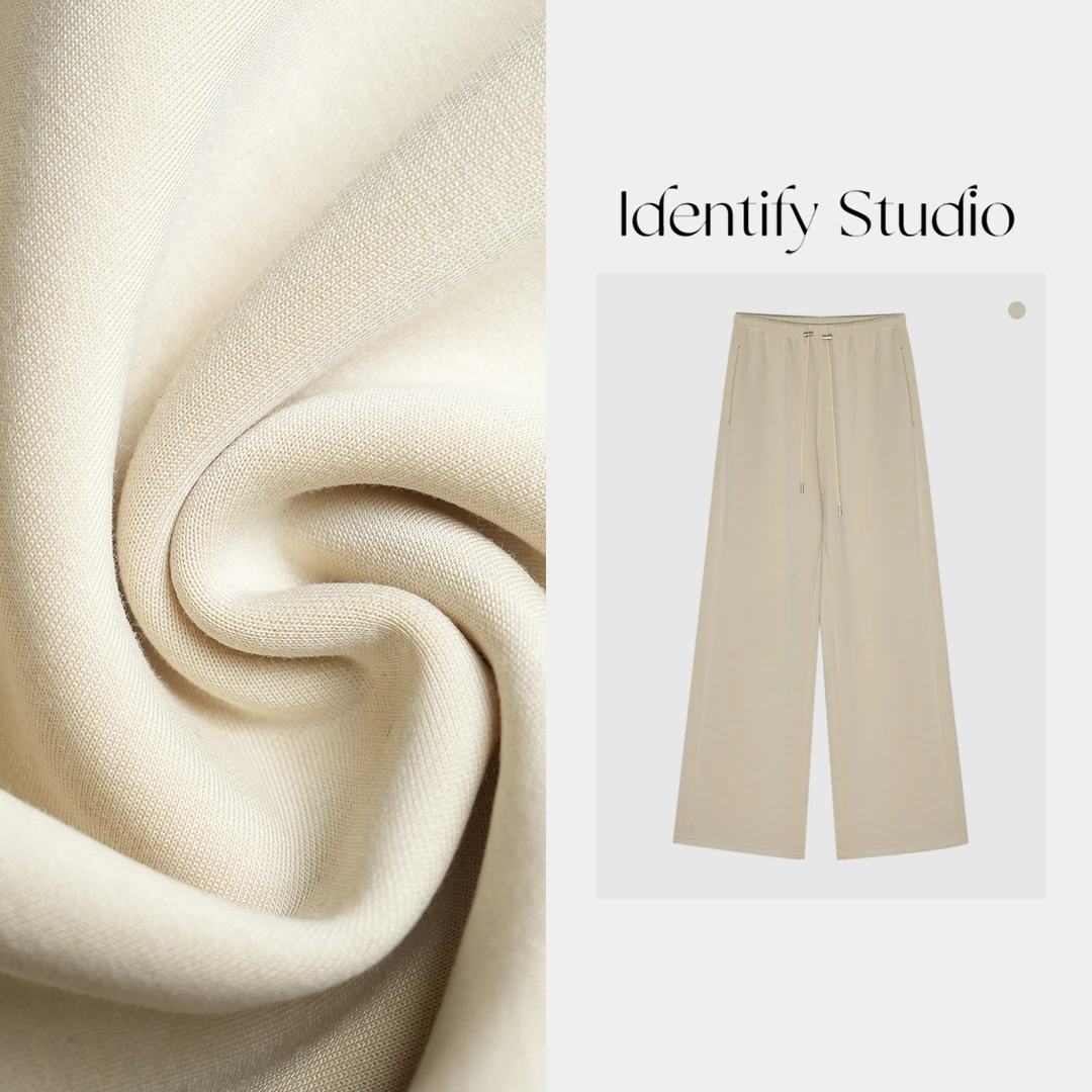 IDENTIFY香香“小自在”松紧腰休闲裤长裤24AW