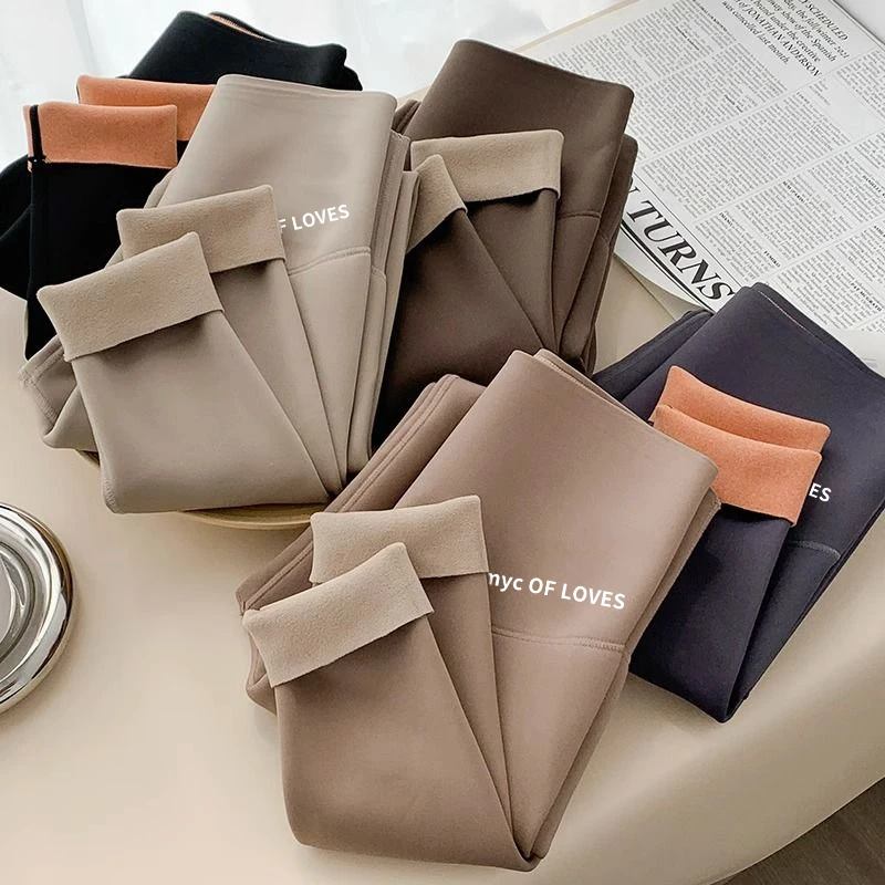 【云感鲨鱼裤】芭比裤女外穿高腰磨毛显瘦打底裤J