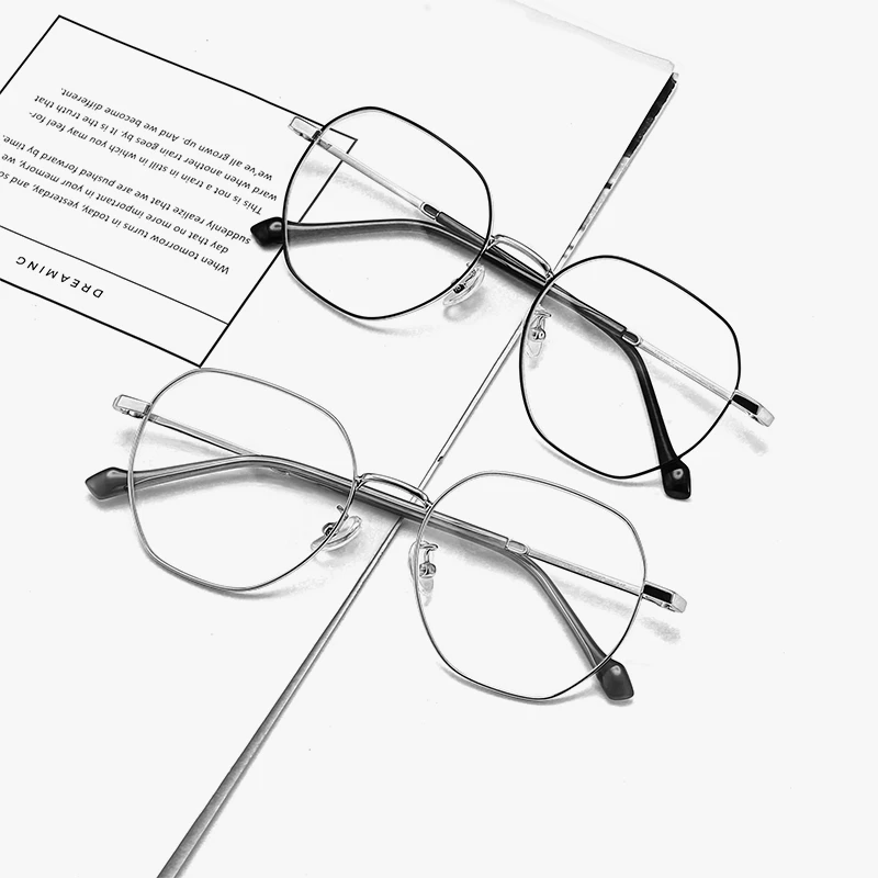 新款金属眼镜框商务网红大款时尚复古超轻韩版平光眼镜架大框框镜