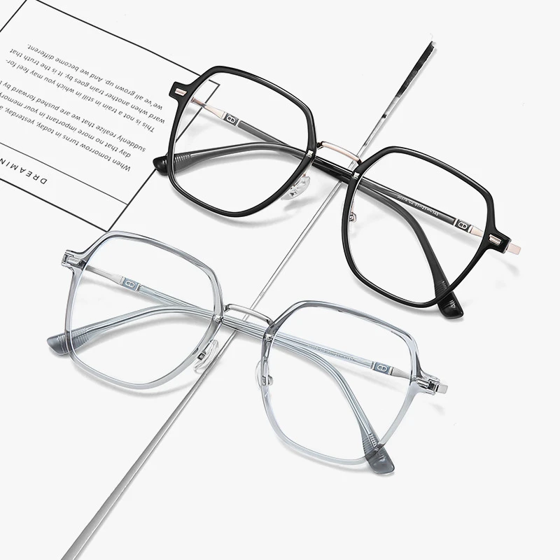 丹阳眼镜新款金胶厚边眼镜框时尚钛架复古大框眼镜架潮流小香大G