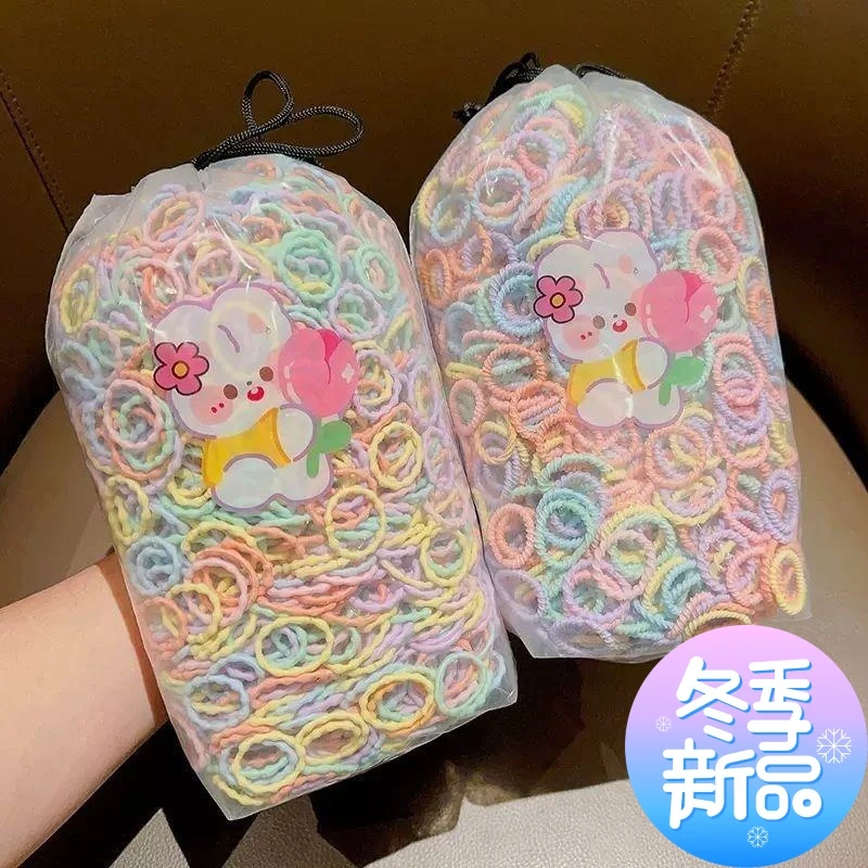 温馨儿童发圈弹性好不伤发橡皮筋宝宝扎头发小女孩拇指.发绳头绳