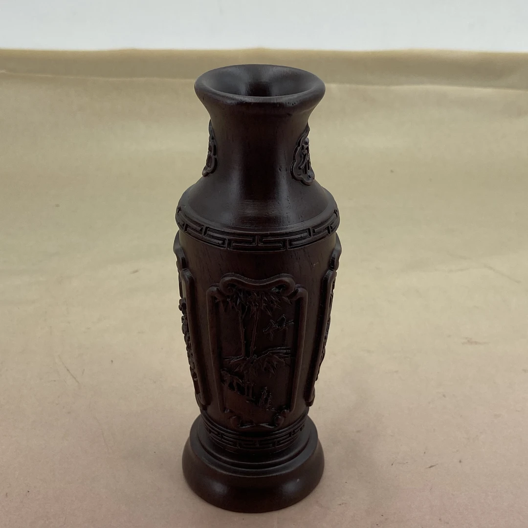 黑檀 花瓶摆件 高14.5 XL2697