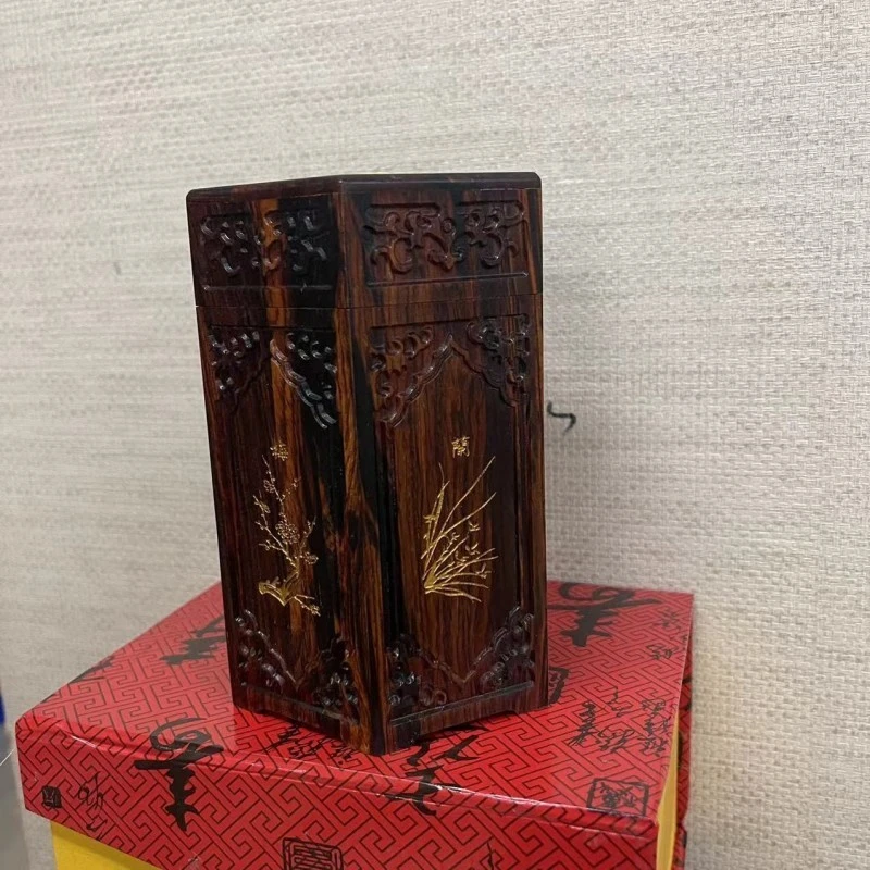 HSZ 六角茶叶罐 口径7 高14 XL0634