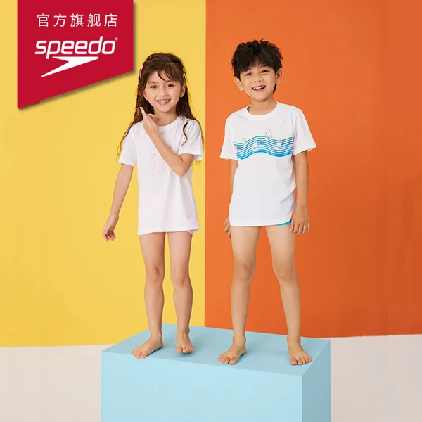 speedo/速比涛 x miffy联名款儿童短袖T恤卡通印花亲肤舒适男女童
