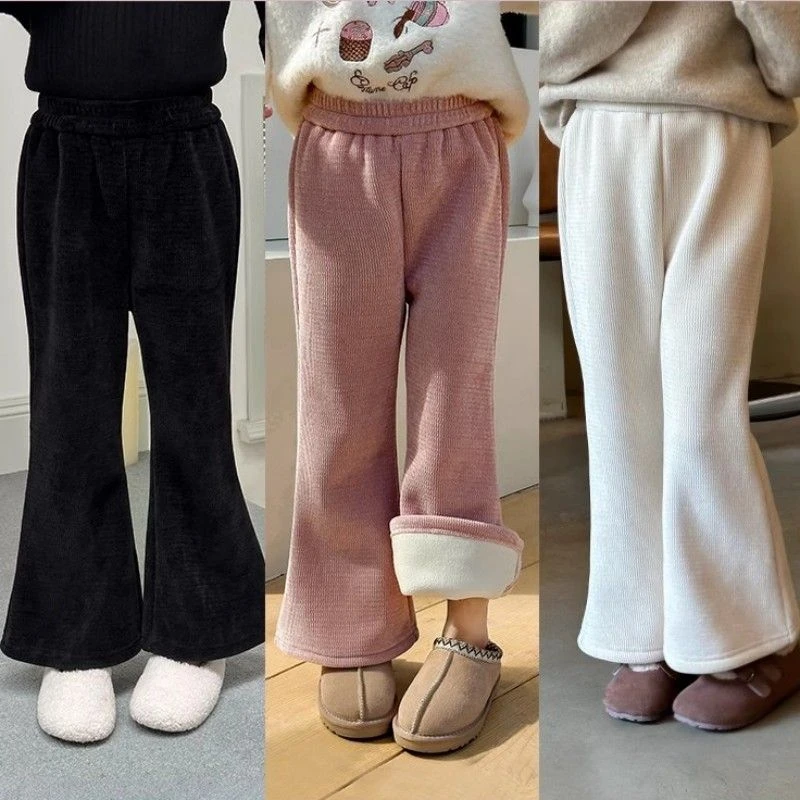 女童阔腿裤洋气直筒宽松打底裤喇叭儿童裤子工装爆款背带宝宝裤子