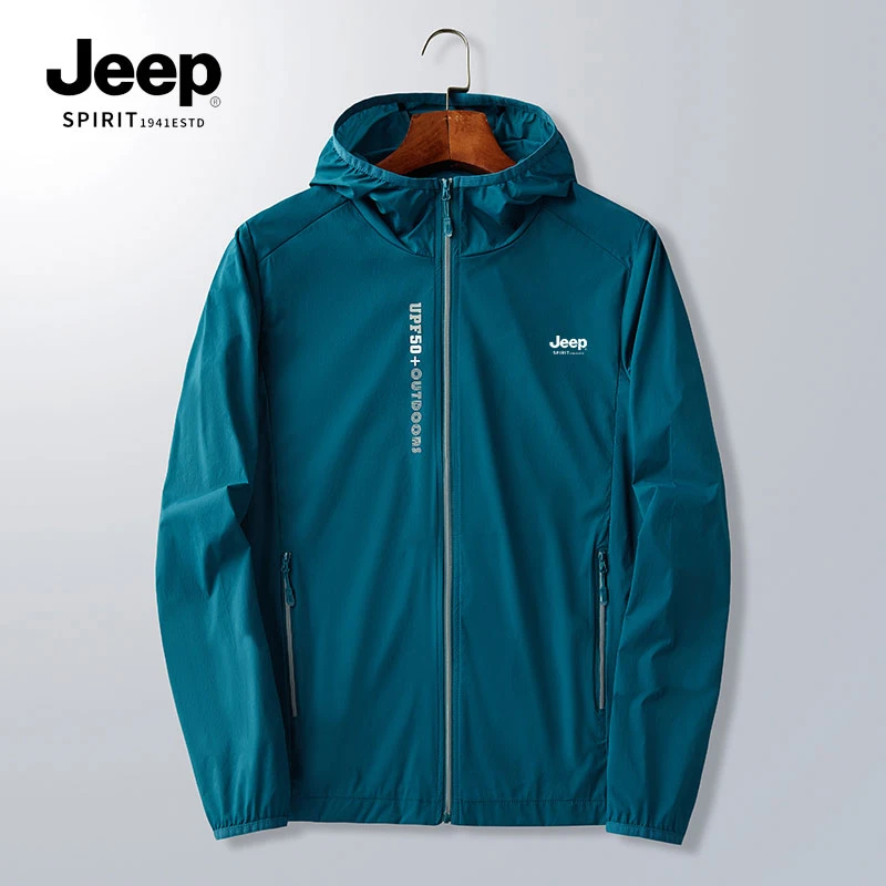 JEEPSPIRIT1941ESTD夏季防晒衣户外运动透气薄款外套防紫外线风衣