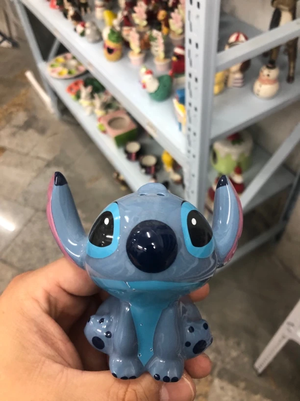 陶瓷家居生活小摆件蓝色史迪仔