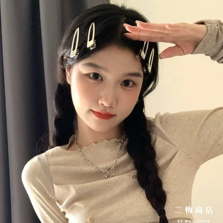 拾想好用~基础属甜酷刘海发夹化妆额前碎发卡简约夹子ins博主