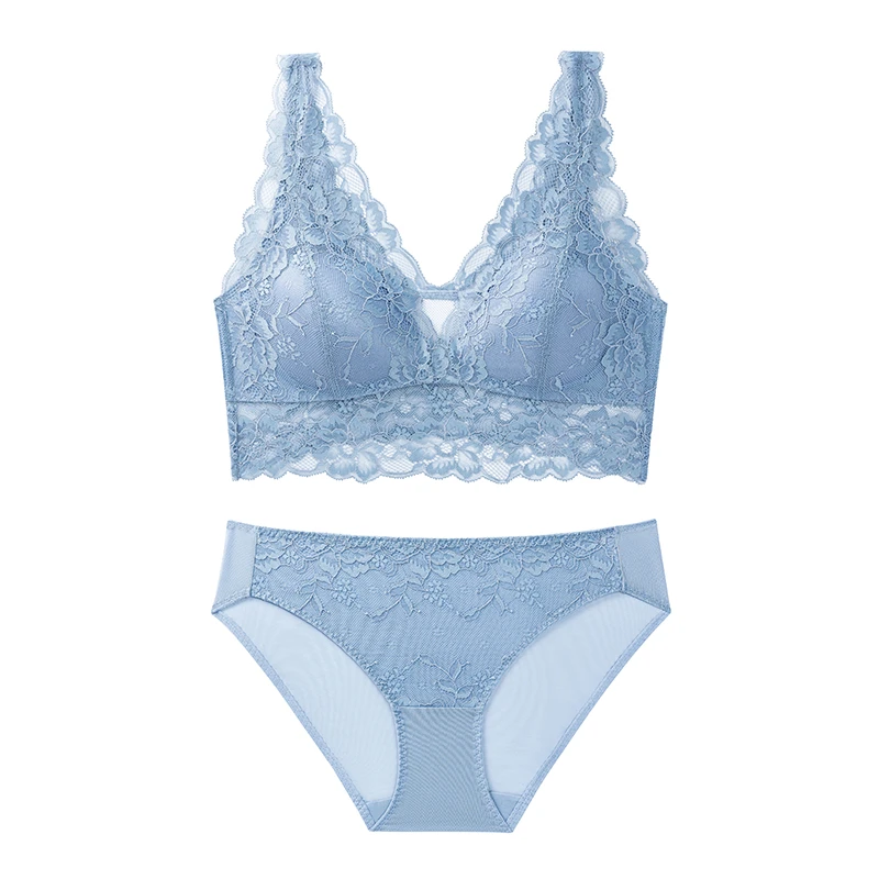 内里100桑蚕丝背心式蕾丝文胸透气薄款无钢圈女士潮流时尚内衣